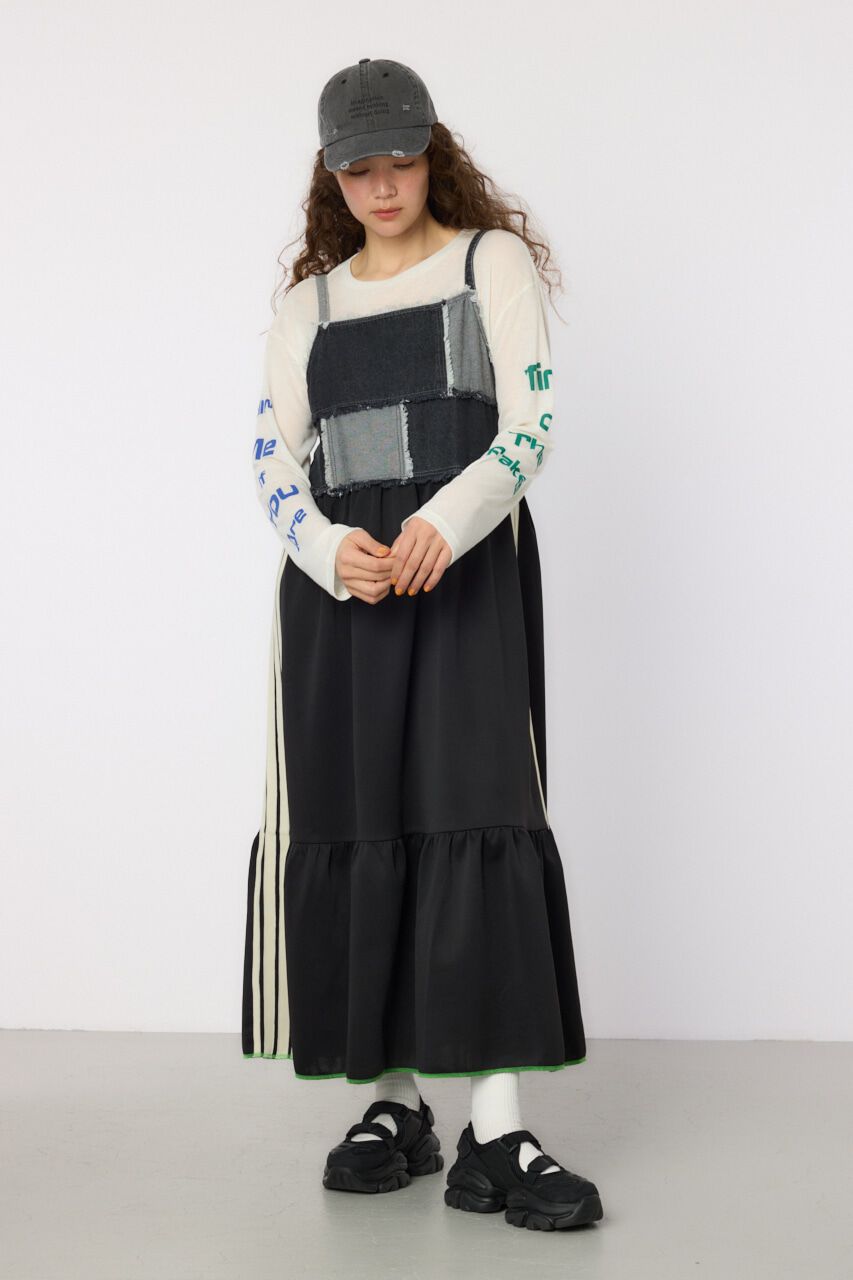 RODEO CROWNS「カスタムトラックティアードワンピース」|ワンピース|柄BLK5