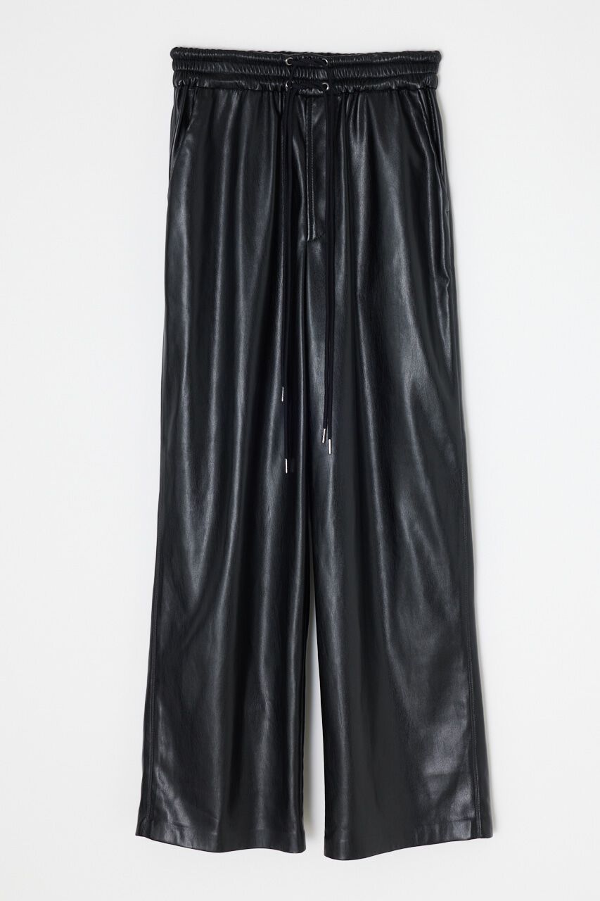 SLY「SMOOTH F／LEATHER RELAX パンツ」|その他|BLK
