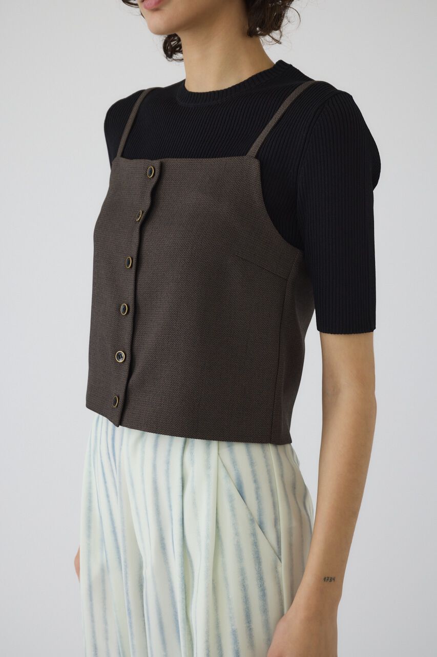 RIM.ARK 「Tweed cami tops」|キャミソール|