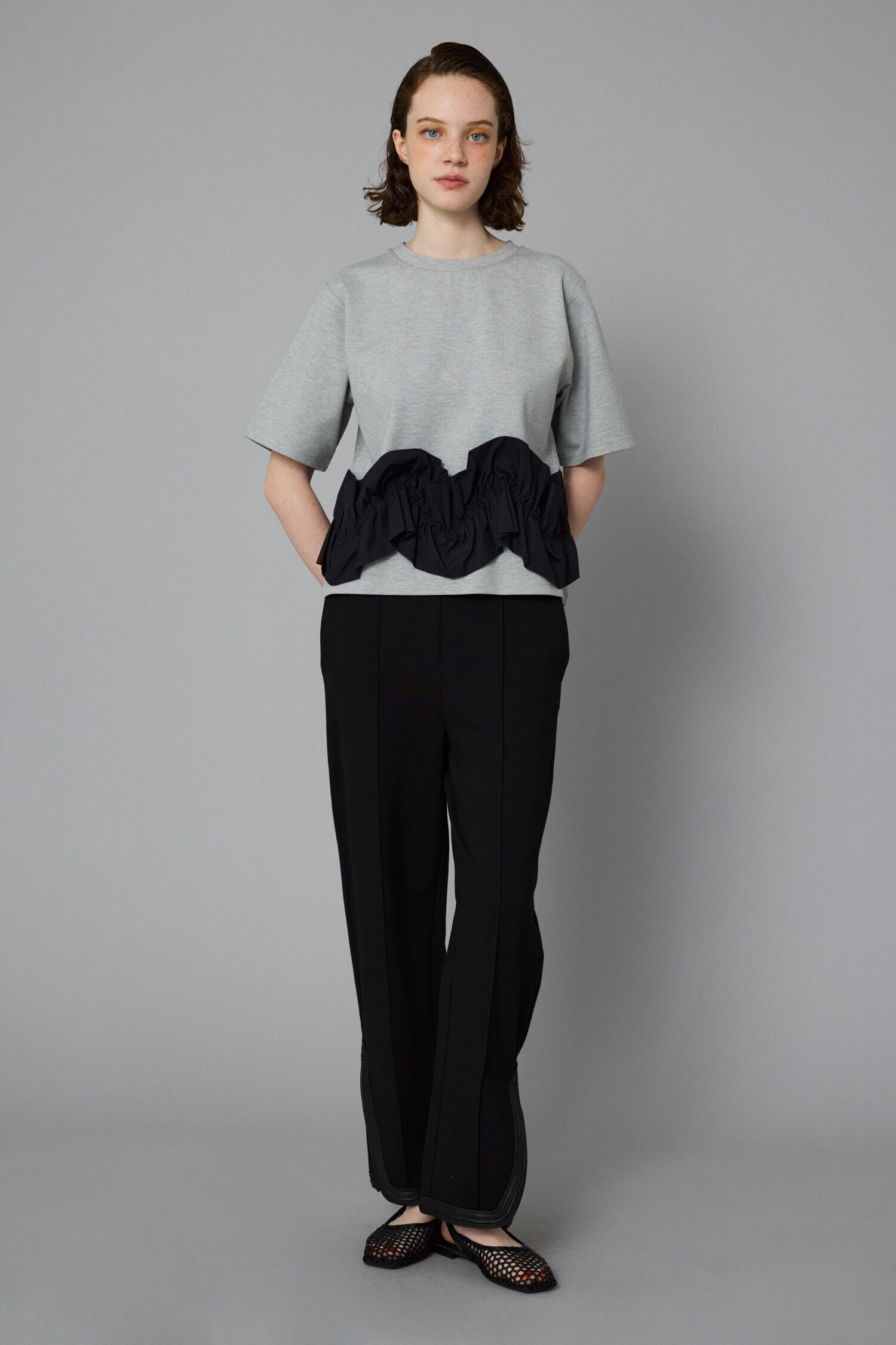 HeRIN.CYE「Attachment hem tops」|Tシャツ・カットソー|