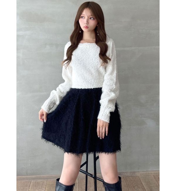 RESEXXY「シャギーミニスカート」|スカート|