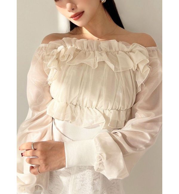 RESEXXY「シアードッキンクトップス」|Tシャツ・カットソー|アイボリー