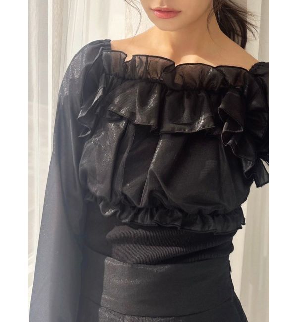 RESEXXY「シアードッキンクトップス」|Tシャツ・カットソー|ブラック