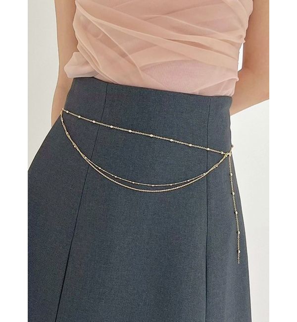 RESEXXY「多連チェーンベルト」|ベルト|ゴールド