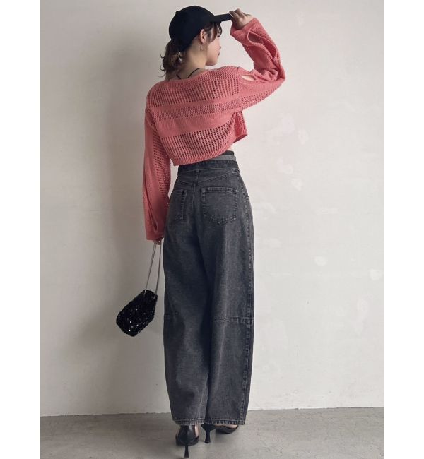 dazzlin「ホックデザインニットカーデ」|カーディガン|