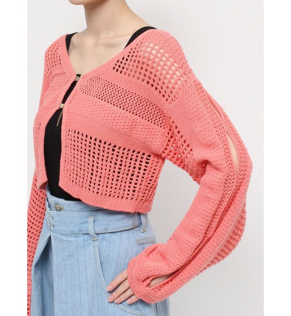 dazzlin「ホックデザインニットカーデ」|カーディガン|