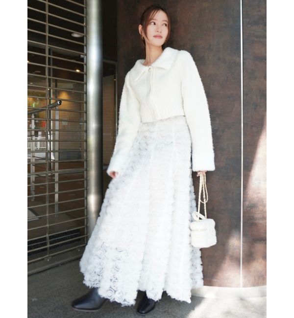 dazzlin「ラペルデザインショートカーディガン」|カーディガン|