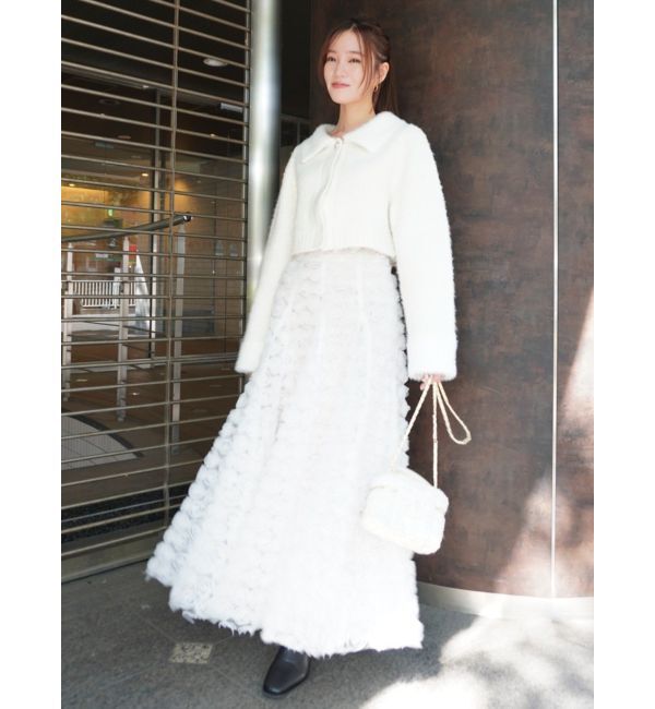 dazzlin「ラペルデザインショートカーディガン」|カーディガン|