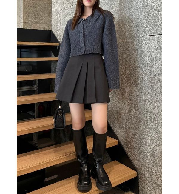 dazzlin「ラペルデザインショートカーディガン」|カーディガン|