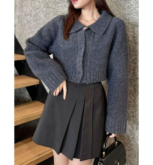 dazzlin「ラペルデザインショートカーディガン」|カーディガン|