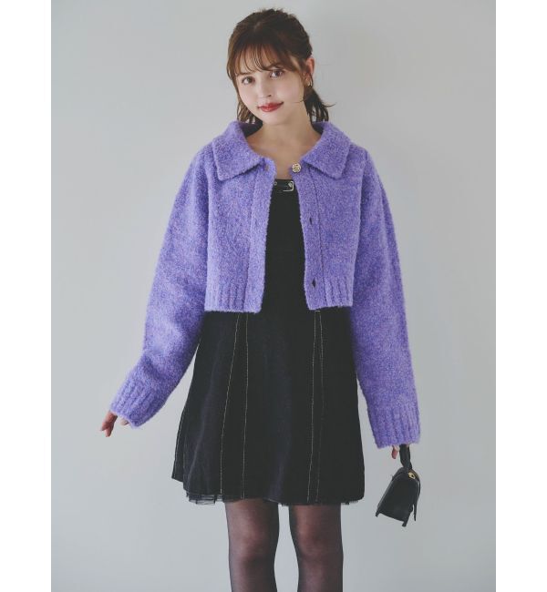dazzlin「ラペルデザインショートカーディガン」|カーディガン|
