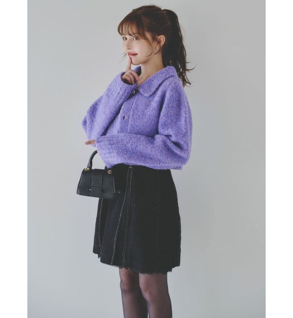 dazzlin「ラペルデザインショートカーディガン」|カーディガン|