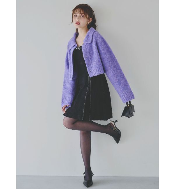 dazzlin「ラペルデザインショートカーディガン」|カーディガン|