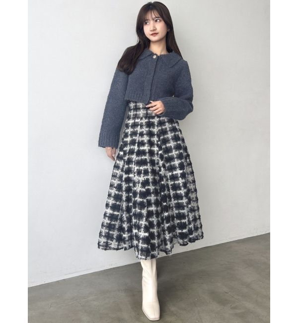 dazzlin「ラペルデザインショートカーディガン」|カーディガン|