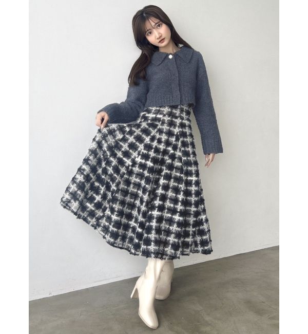 dazzlin「ラペルデザインショートカーディガン」|カーディガン|