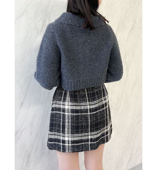 dazzlin「ラペルデザインショートカーディガン」|カーディガン|