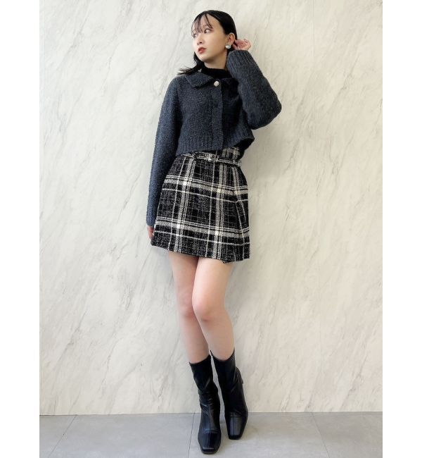 dazzlin「ラペルデザインショートカーディガン」|カーディガン|