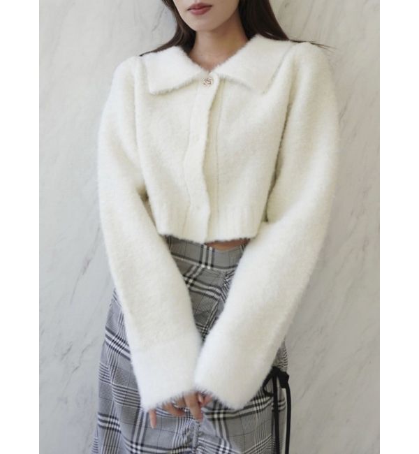 dazzlin「ラペルデザインショートカーディガン」|カーディガン|