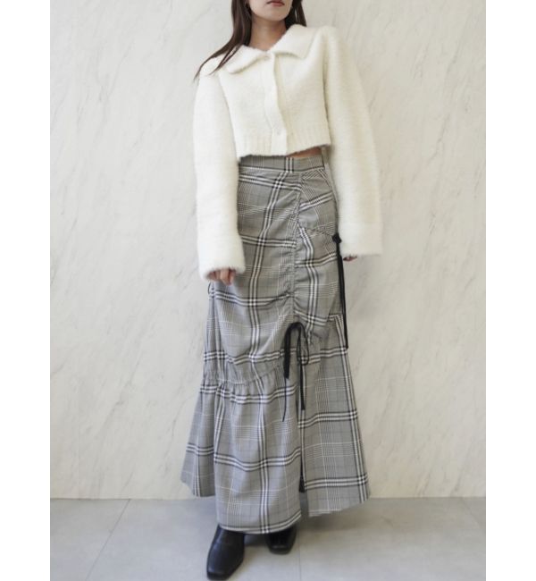 dazzlin「ラペルデザインショートカーディガン」|カーディガン|