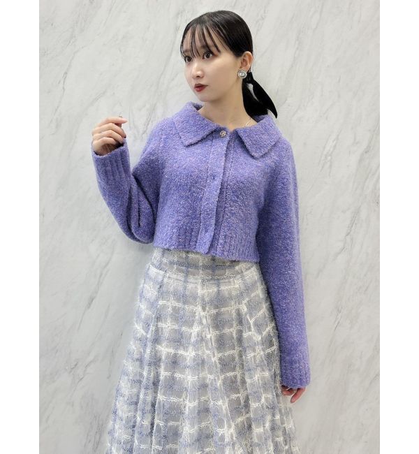 dazzlin「ラペルデザインショートカーディガン」|カーディガン|