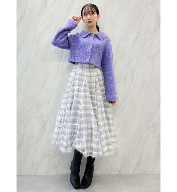 dazzlin「ラペルデザインショートカーディガン」|カーディガン|