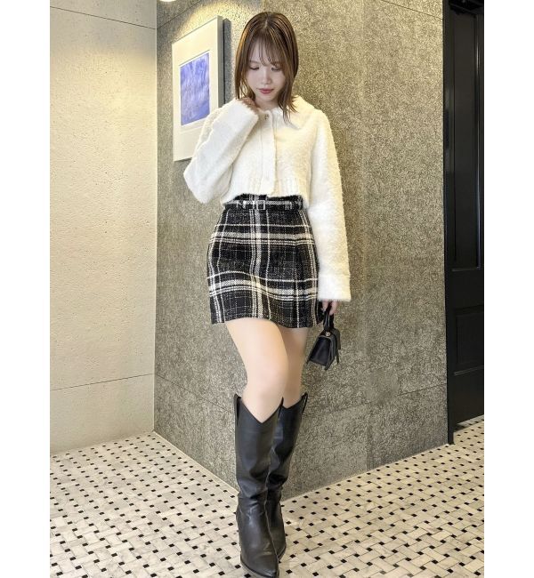 dazzlin「ラペルデザインショートカーディガン」|カーディガン|