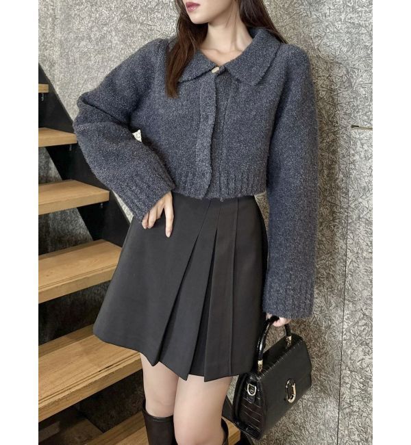 dazzlin「ラペルデザインショートカーディガン」|カーディガン|