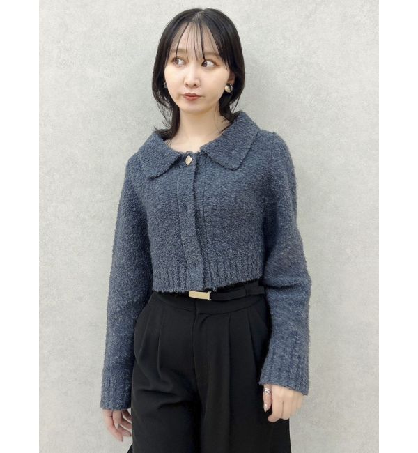 dazzlin「ラペルデザインショートカーディガン」|カーディガン|