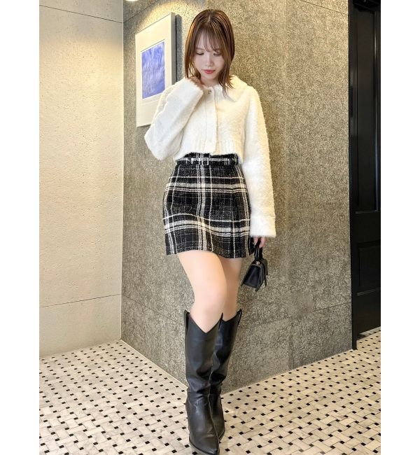 dazzlin「ラペルデザインショートカーディガン」|カーディガン|