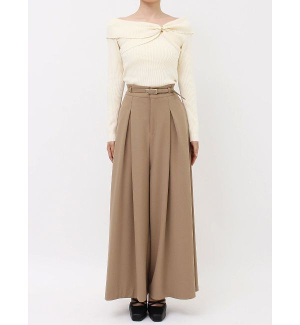 dazzlin「フロントタックフレアーパンツ」|その他|