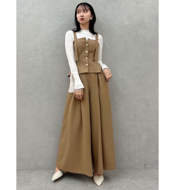 dazzlin「フロントタックフレアーパンツ」|その他|