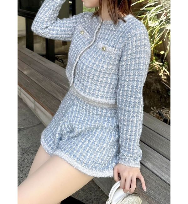 dazzlin「【SETUP】ツイードライクニットパンツ※セットアップ対応」|その他|