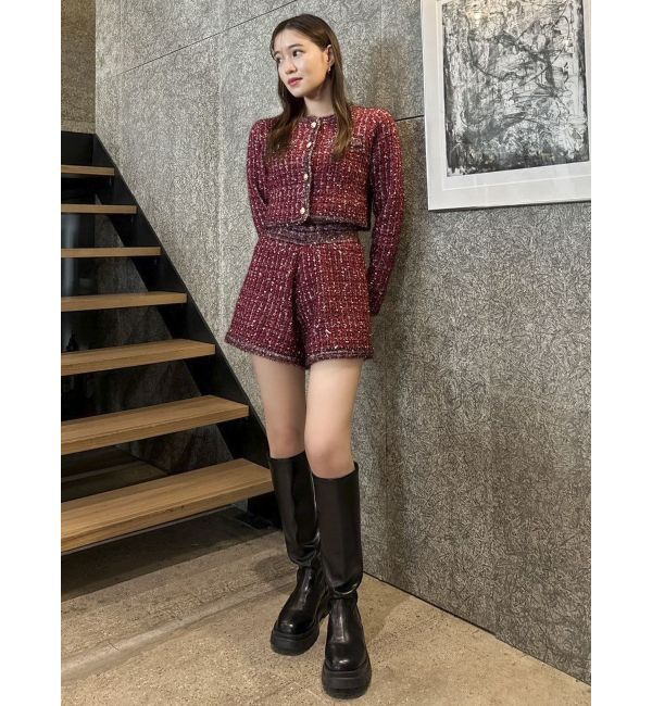 dazzlin「【SETUP】ツイードライクニットパンツ※セットアップ対応」|その他|