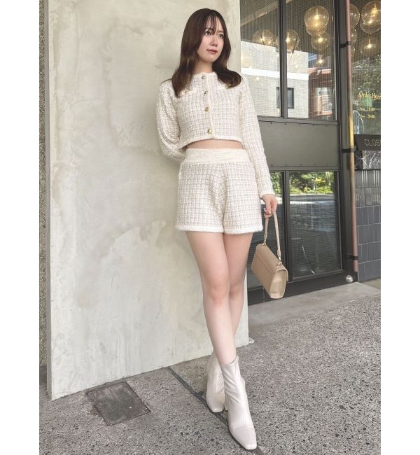 dazzlin「【SETUP】ツイードライクニットパンツ※セットアップ対応」|その他|