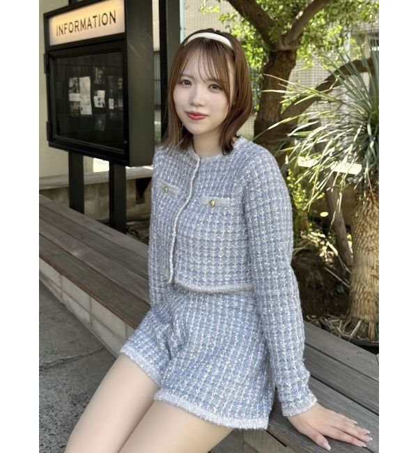dazzlin「【SETUP】ツイードライクニットパンツ※セットアップ対応」|その他|