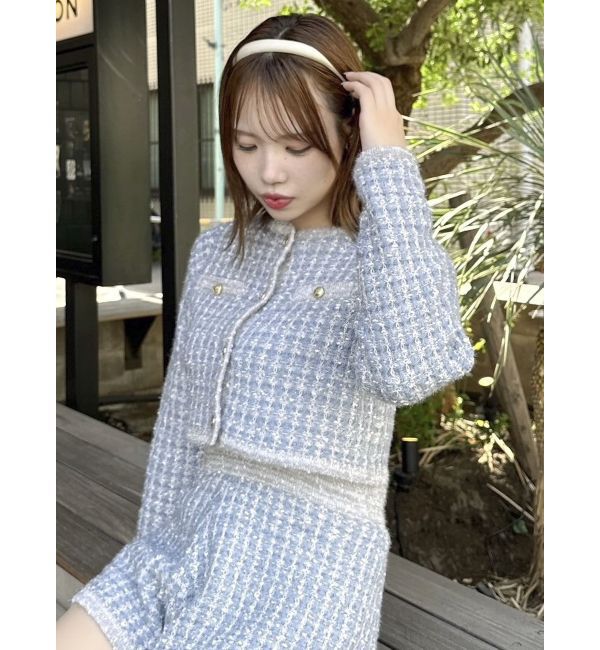 dazzlin「【SETUP】ツイードライクニットパンツ※セットアップ対応」|その他|