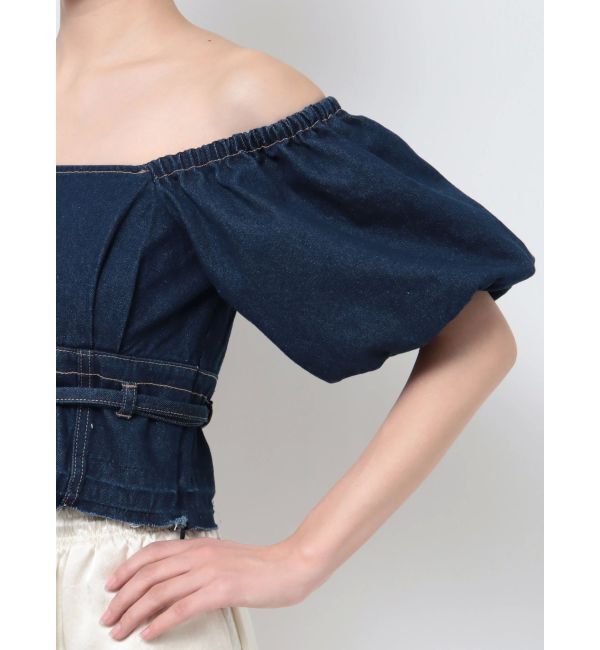 EMODA「デニムオフショルダートップ」|Tシャツ・カットソー|