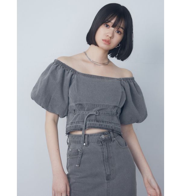 EMODA「デニムオフショルダートップ」|Tシャツ・カットソー|