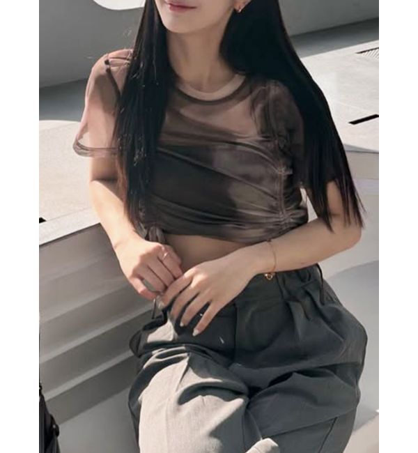 MURUA「グラデーションシアートップス」|Tシャツ・カットソー|