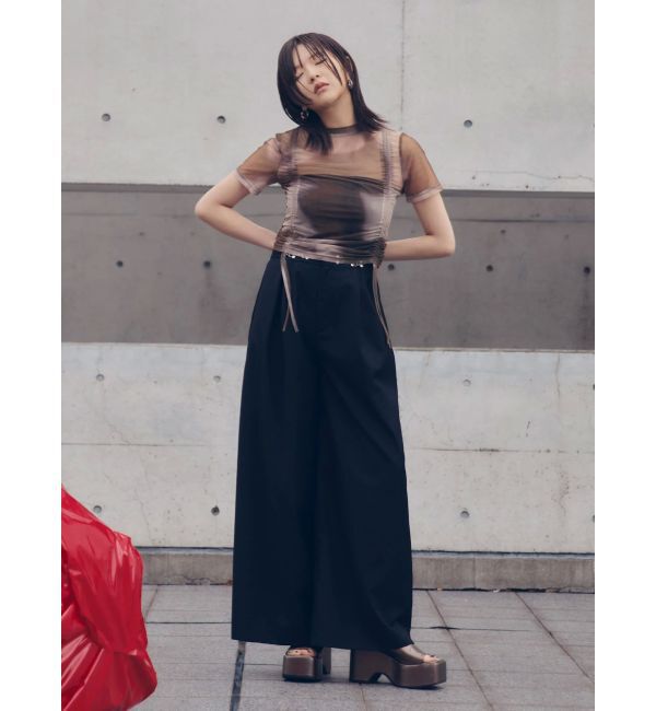 MURUA「グラデーションシアートップス」|Tシャツ・カットソー|