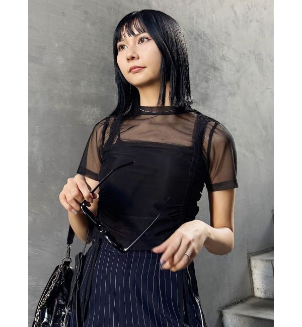 MURUA「グラデーションシアートップス」|Tシャツ・カットソー|