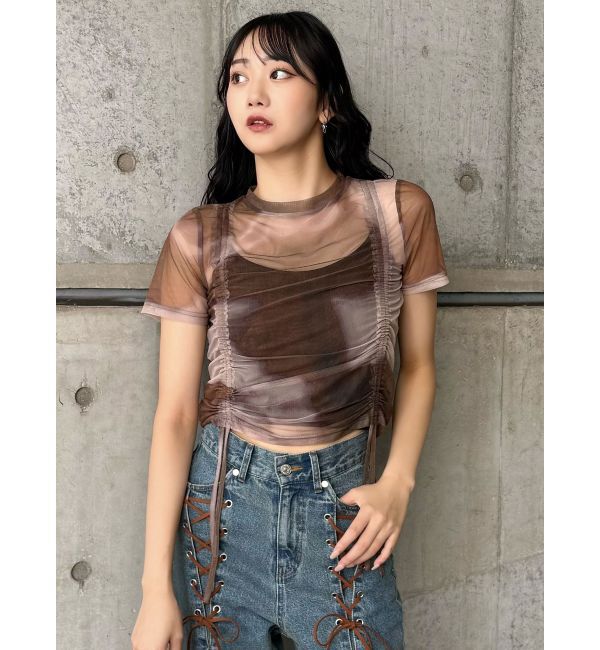 MURUA「グラデーションシアートップス」|Tシャツ・カットソー|