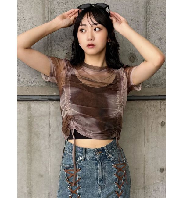 MURUA「グラデーションシアートップス」|Tシャツ・カットソー|