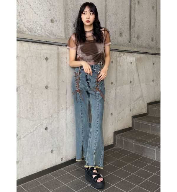 MURUA「グラデーションシアートップス」|Tシャツ・カットソー|