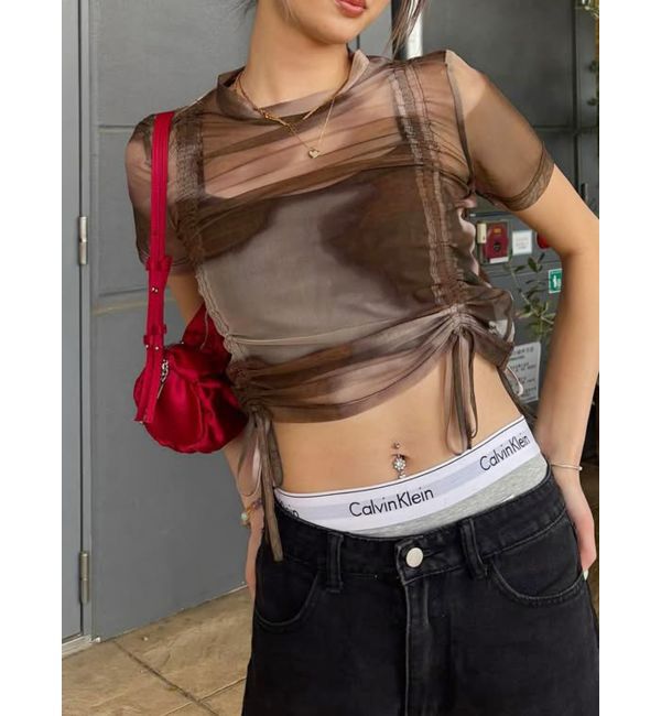 MURUA「グラデーションシアートップス」|Tシャツ・カットソー|