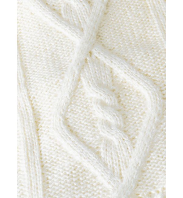 Ungrid「ケーブル編みニットマフラー」|マフラー|