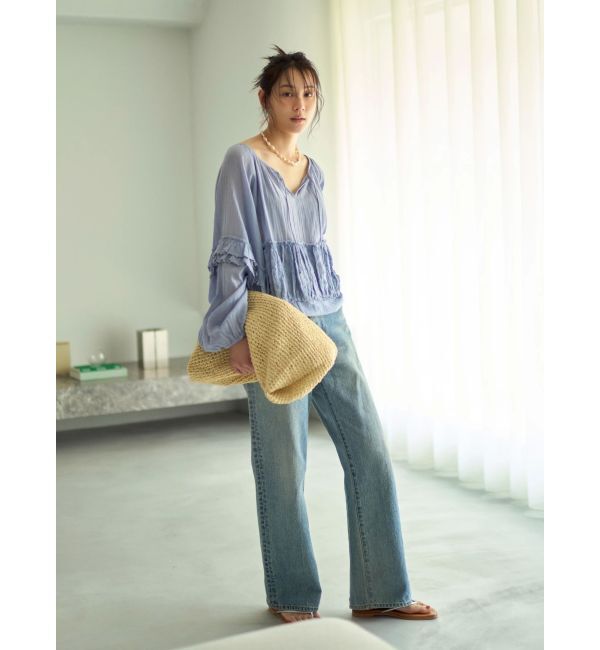 Ungrid「ビーズデザインスリーブボリュームブラウス」|シャツ・ブラウス|