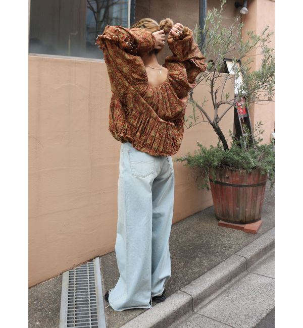 Ungrid「ビーズデザインスリーブボリュームブラウス」|シャツ・ブラウス|