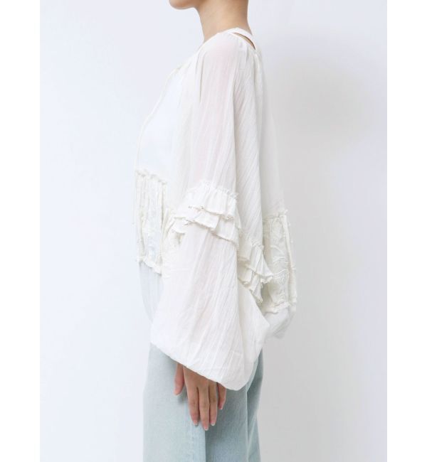 Ungrid「ビーズデザインスリーブボリュームブラウス」|シャツ・ブラウス|