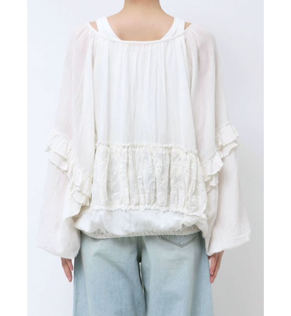 Ungrid「ビーズデザインスリーブボリュームブラウス」|シャツ・ブラウス|